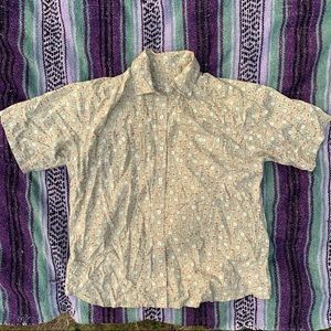 Vintage Floral Button Up Shirt